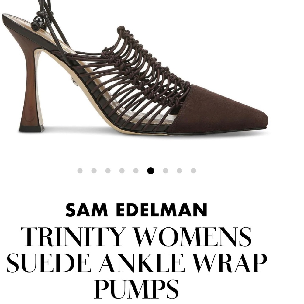 Sam Edelman brown ankle wrap pump 
CHECK OUT MY CLOSET